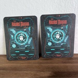 Disney Cruise Line Haunted Mansion Parlor Bar Coaster Set of 2 Treasure DCL NEW